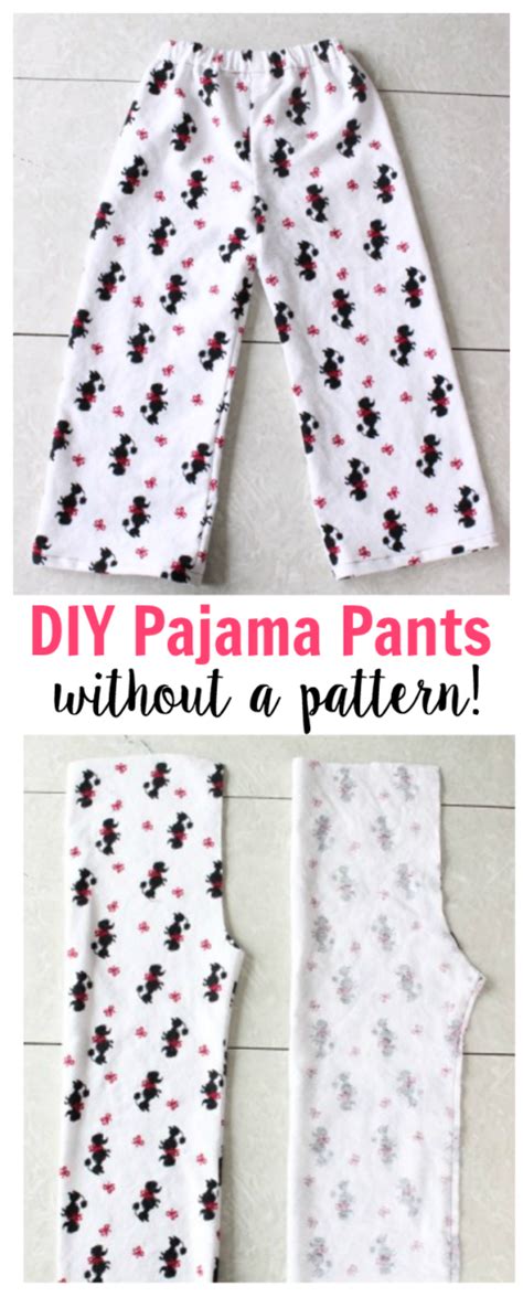 homemade pajama pants without pattern